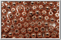 Spacer "Kugel, glatt", 4mm, rosegoldfb., Messing, 50 Stk.